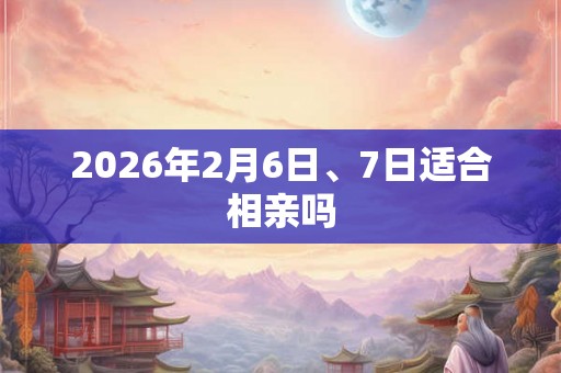 2026年2月6日、7日适合相亲吗 2026年2月6日、7日适合相亲吗