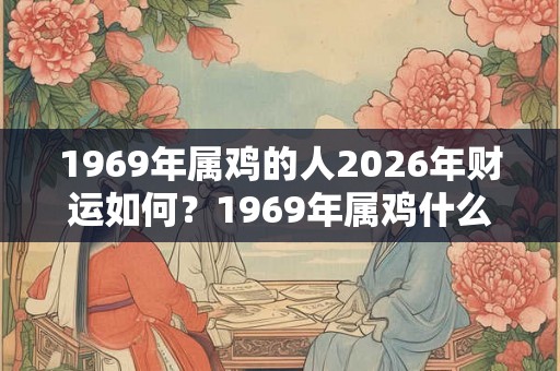 1969年属鸡的人2026年财运如何？1969年属鸡什么命？