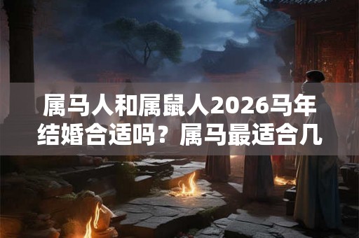 属马人和属鼠人2026马年结婚合适吗?属马最适合几月结婚? 属马人和属鼠人2026马年结婚合适吗?属马最适合几月结婚?