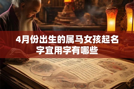 4月份出生的属马女孩起名字宜用字有哪些 4月份出生的属马女孩起名字宜用字有哪些