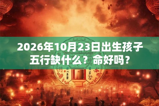 2026年10月23日出生孩子五行缺什么？命好吗？