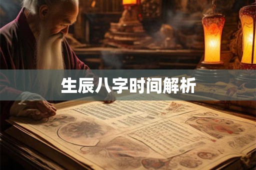 生辰八字时间解析