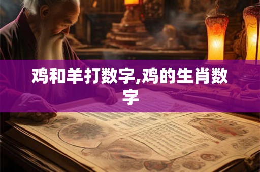 鸡和羊打数字,鸡的生肖数字