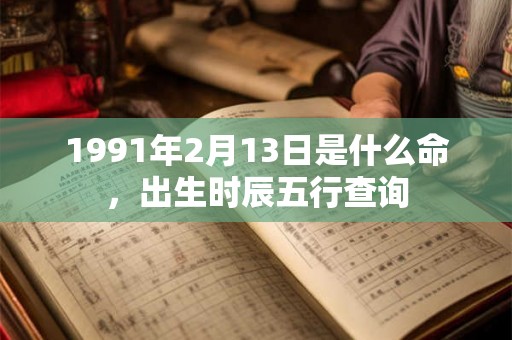 1991年2月13日是什么命，出生时辰五行查询