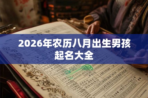 2026年农历八月出生男孩起名大全