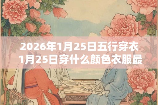 2026年1月25日五行穿衣 1月25日穿什么颜色衣服最旺运