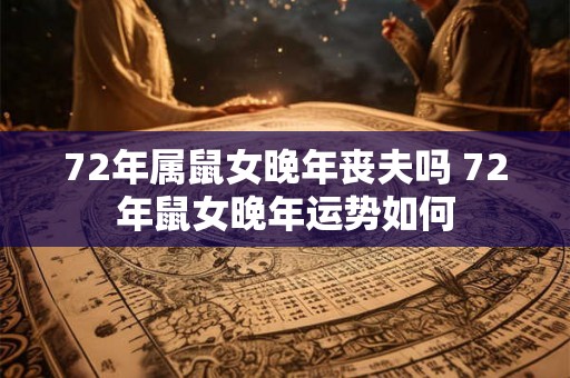 72年属鼠女晚年丧夫吗 72年鼠女晚年运势如何