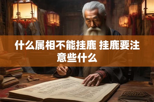什么属相不能挂鹿 挂鹿要注意些什么