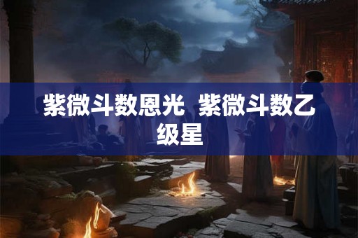 紫微斗数恩光  紫微斗数乙级星