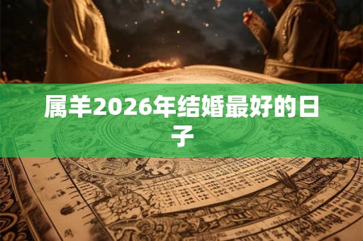 属羊2026年结婚最好的日子 属羊2026年结婚最好的日子