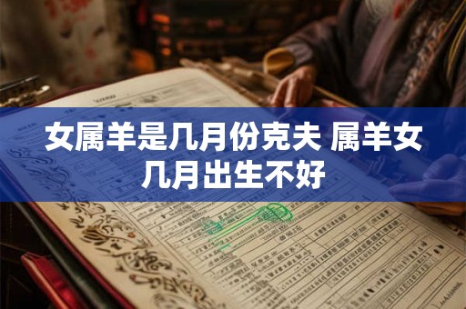 女属羊是几月份克夫 属羊女几月出生不好