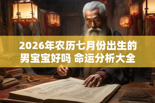 2026年农历七月份出生的男宝宝好吗 命运分析大全
