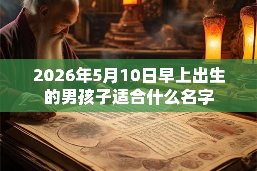 2026年5月10日早上出生的男孩子适合什么名字