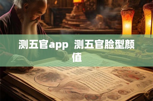 测五官app  测五官脸型颜值