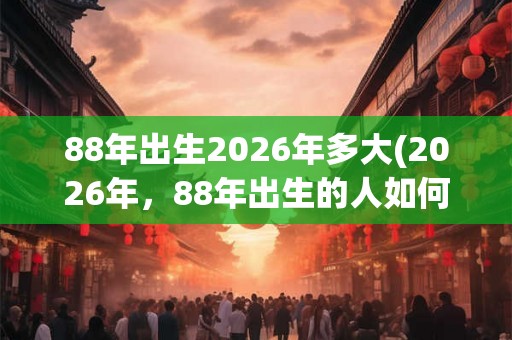 88年出生2026年多大(2026年，88年出生的人如何迎接35岁生日？)