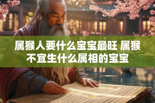 属猴人要什么宝宝最旺 属猴不宜生什么属相的宝宝