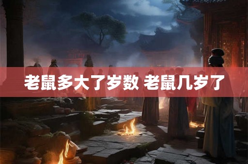 老鼠多大了岁数 老鼠几岁了