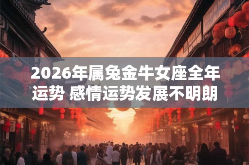 2026年属兔金牛女座全年运势 感情运势发展不明朗