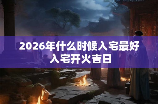 2026年什么时候入宅最好 入宅开火吉日