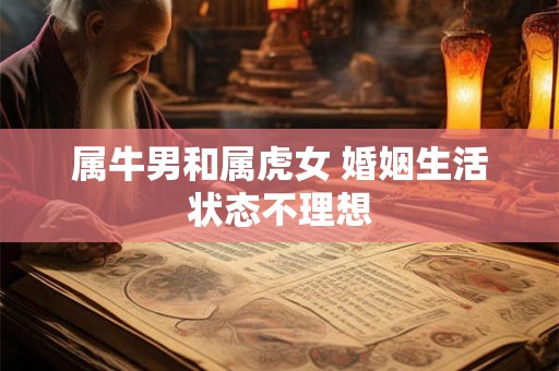 属牛男和属虎女 婚姻生活状态不理想