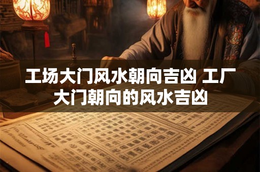 工场大门风水朝向吉凶 工厂大门朝向的风水吉凶