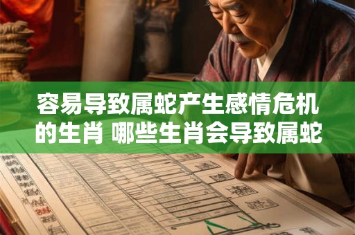 容易导致属蛇产生感情危机的生肖 哪些生肖会导致属蛇感情危机