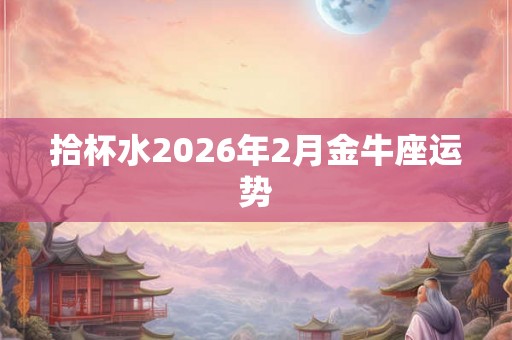 拾杯水2026年2月金牛座运势