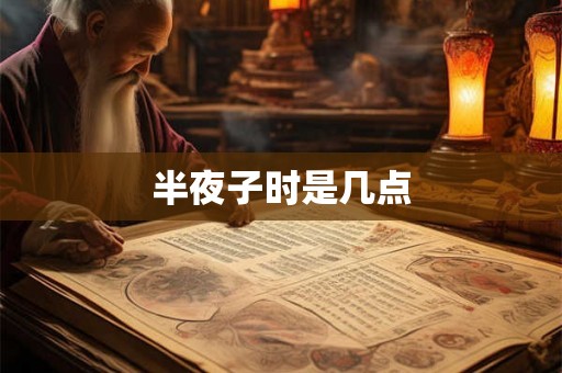 半夜子时是几点