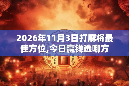2026年11月3日打麻将最佳方位,今日赢钱选哪方