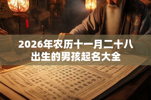2026年农历十一月二十八出生的男孩起名大全 2026年农历十一月二十八出生的男孩起名大全