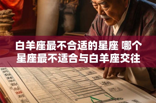 白羊座最不合适的星座 哪个星座最不适合与白羊座交往