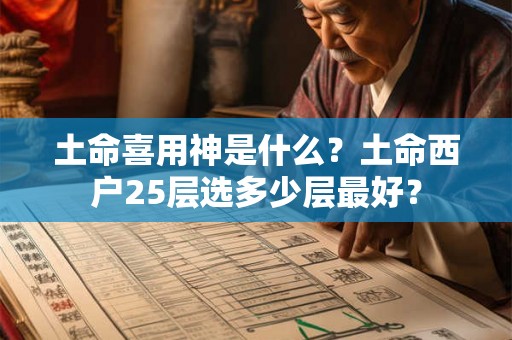 土命喜用神是什么？土命西户25层选多少层最好？