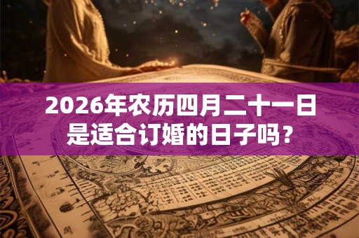 2026年农历四月二十一日是适合订婚的日子吗？