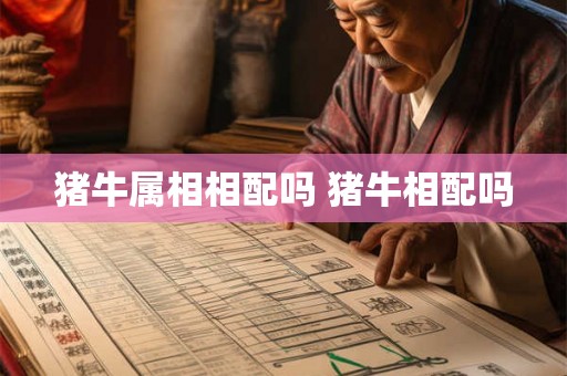 猪牛属相相配吗 猪牛相配吗