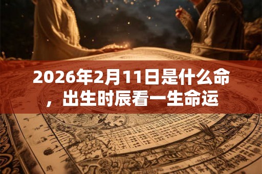 2026年2月11日是什么命，出生时辰看一生命运