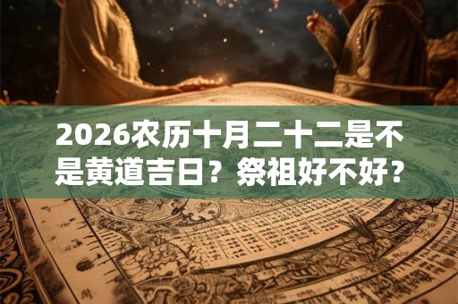2026农历十月二十二是不是黄道吉日？祭祖好不好？