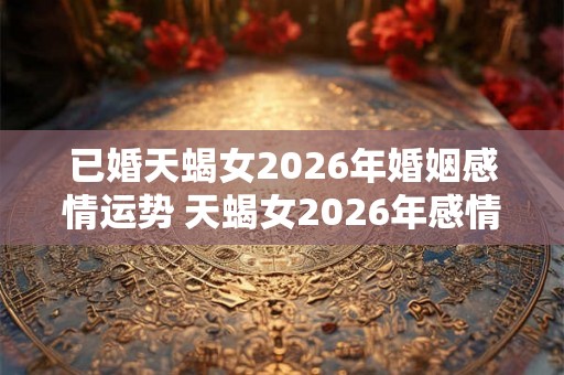 已婚天蝎女2026年婚姻感情运势 天蝎女2026年感情运势如何