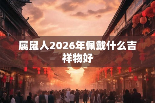 属鼠人2026年佩戴什么吉祥物好