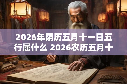 2026年阴历五月十一日五行属什么 2026农历五月十一对应的五行属性