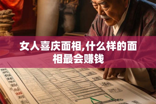 女人喜庆面相,什么样的面相最会赚钱