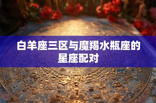 白羊座三区与魔羯水瓶座的星座配对