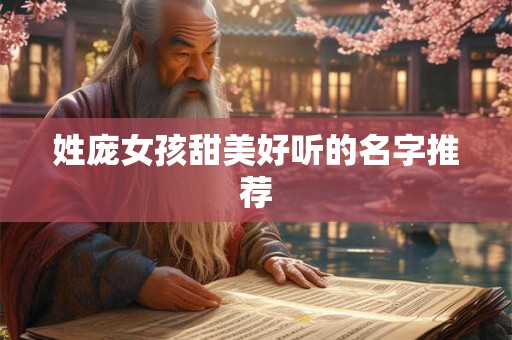 姓庞女孩甜美好听的名字推荐
