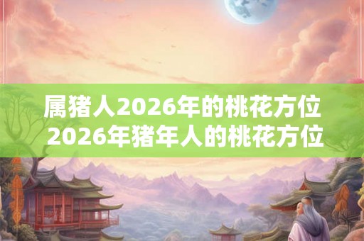 属猪人2026年的桃花方位 2026年猪年人的桃花方位是哪