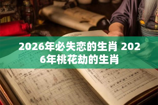 2026年必失恋的生肖 2026年桃花劫的生肖