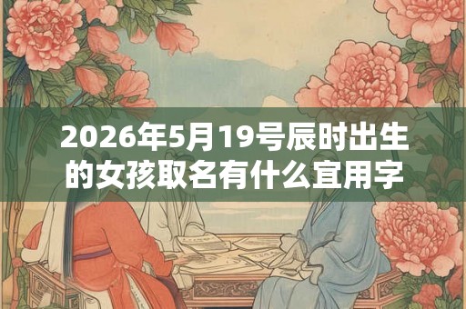 2026年5月19号辰时出生的女孩取名有什么宜用字