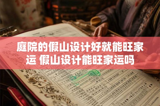 庭院的假山设计好就能旺家运 假山设计能旺家运吗