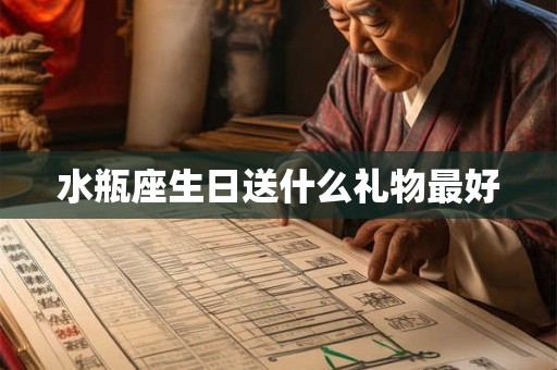 水瓶座生日送什么礼物最好