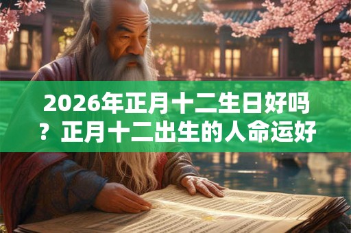 2026年正月十二生日好吗?正月十二出生的人命运好吗? 2026年正月十二生日好吗?正月十二出生的人命运好吗?
