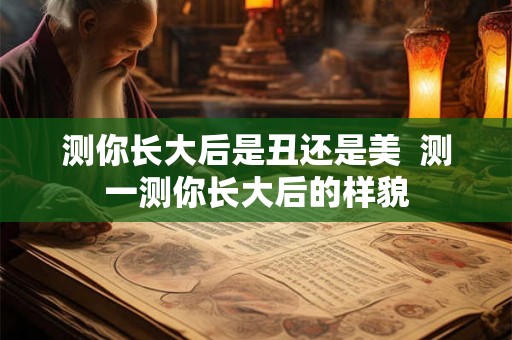 测你长大后是丑还是美  测一测你长大后的样貌