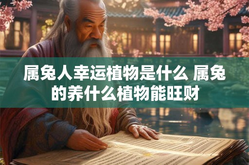 属兔人幸运植物是什么 属兔的养什么植物能旺财